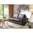 SCHLAFSOFA  in Echtleder Dunkelbraun  - Wengefarben/Dunkelbraun, KONVENTIONELL, Leder/Holz (216/86/97cm) - Novel