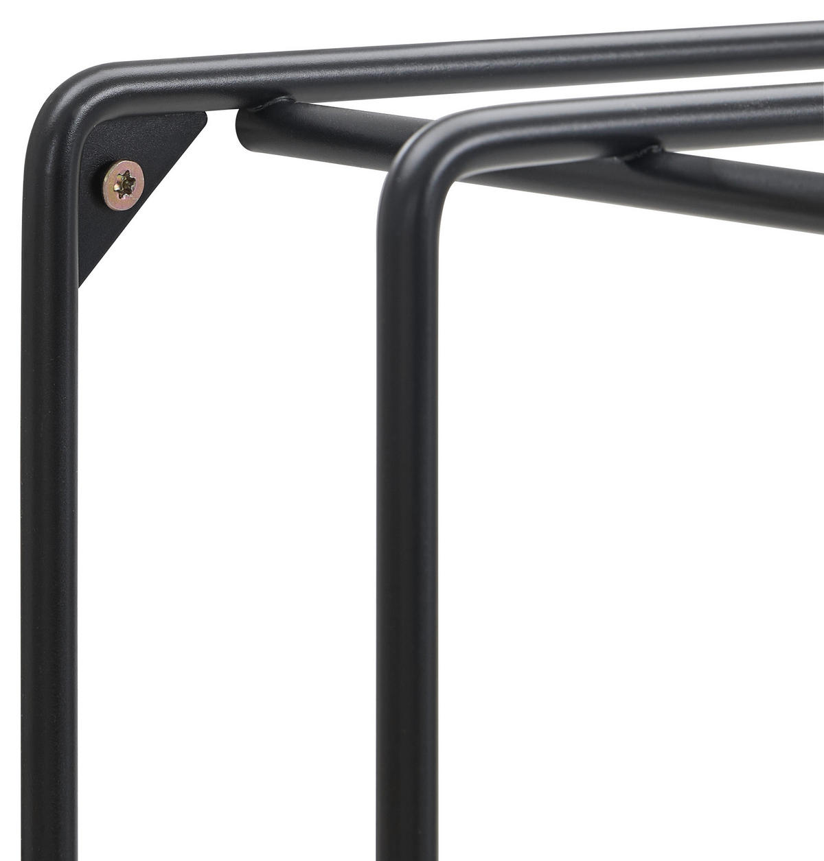 WANDGARDEROBE  in Schwarz  - Schwarz, Basics, Metall (73/38/26cm) - Livetastic
