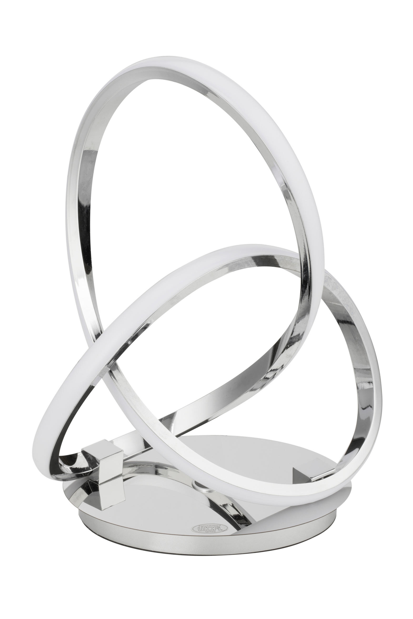 LED-TISCHLEUCHTE 24/33/14 cm   - Chromfarben, Design, Kunststoff/Metall (24/33/14cm) - Dieter Knoll
