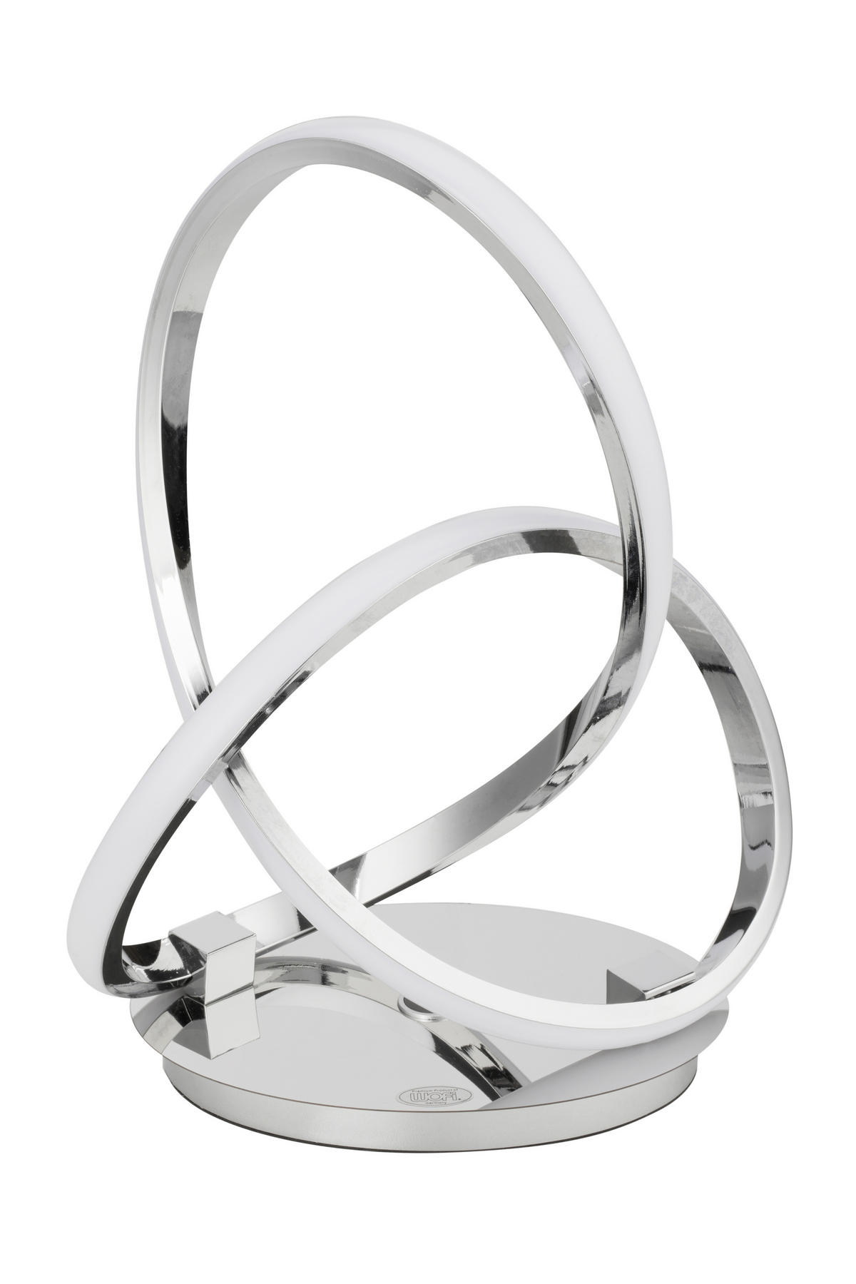 LED-TISCHLEUCHTE 24/33/14 cm   - Chromfarben, Design, Kunststoff/Metall (24/33/14cm) - Dieter Knoll
