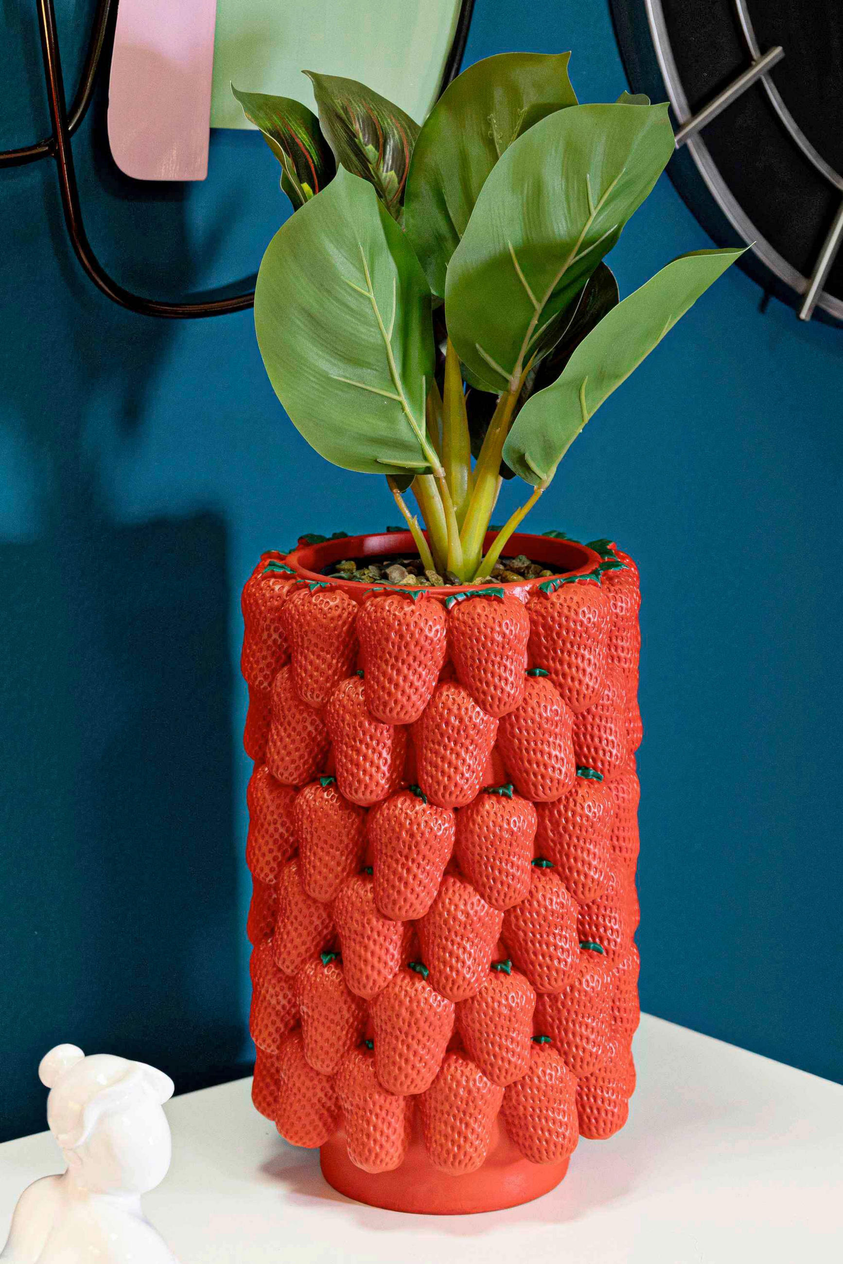 VASE  - Rot, Basics, Kunststoff (20/32/20cm)