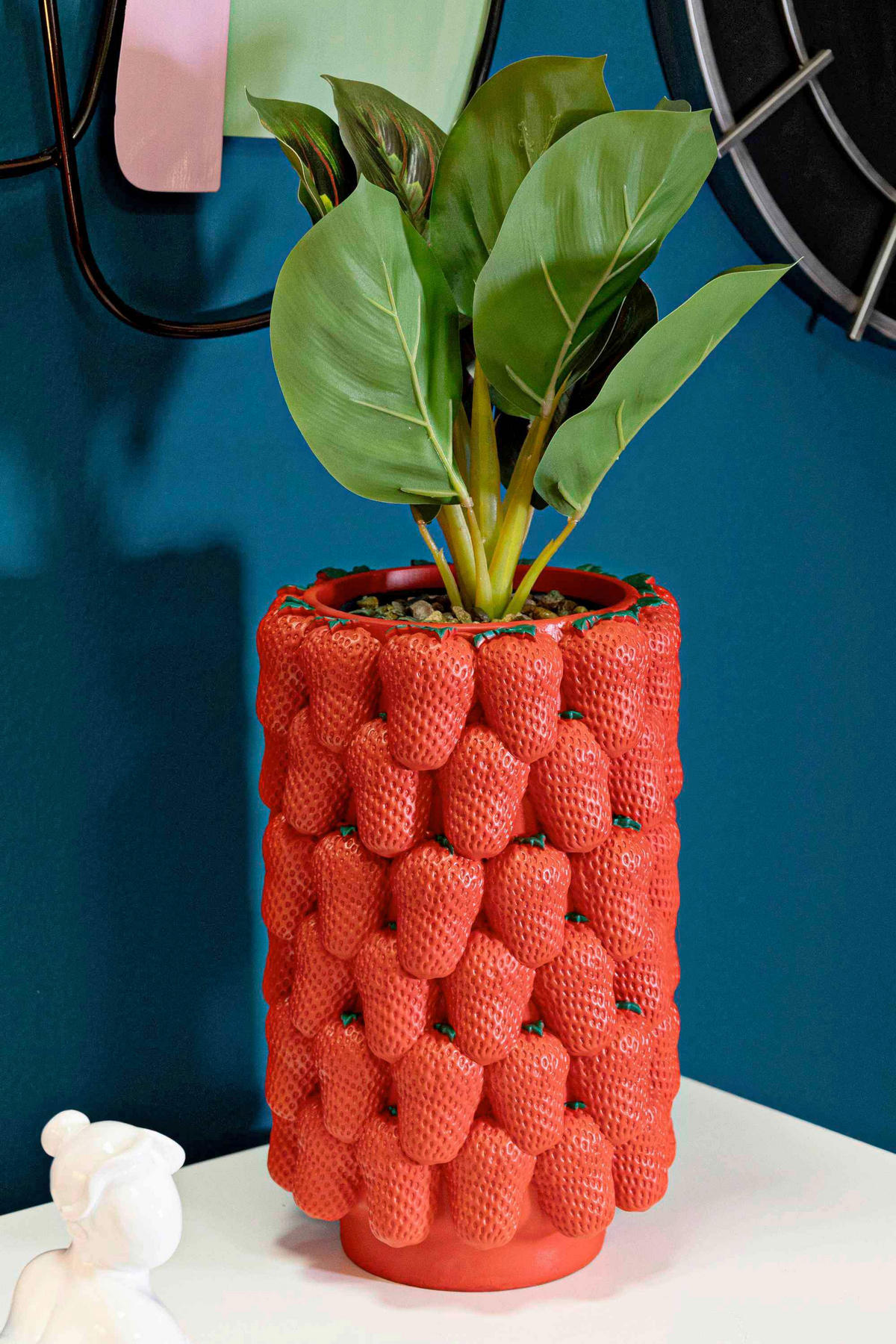 VASE  - Rot, Basics, Kunststoff (20/32/20cm)