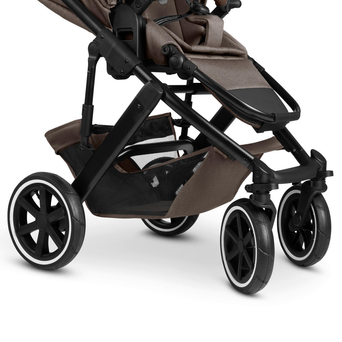 KINDERWAGENSET Salsa 5 Air 3in1 Set Calla  - Schwarz/Braun, Basics, Textil/Metall (63/118/95.5cm) - ABC Design