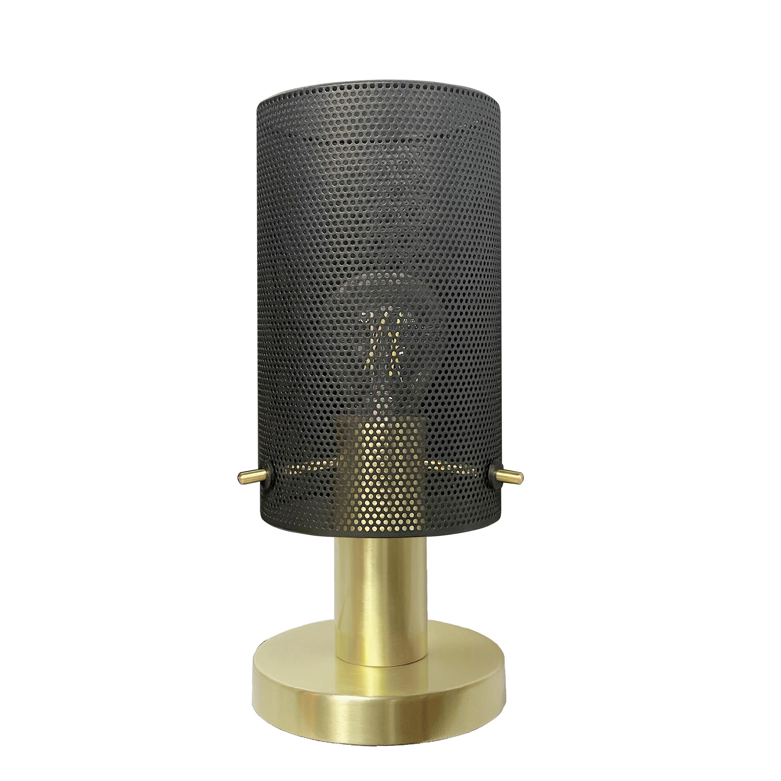 TISCHLEUCHTE Tirana  28/12/12 cm  - Schwarz, Design, Kunststoff/Metall (28/12/12cm)
