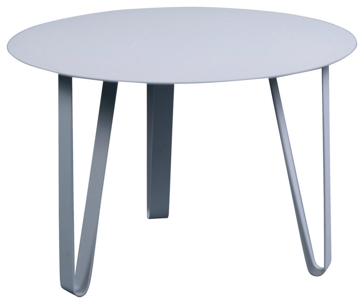 COUCHTISCH 60/60/40 cm rund Grau  - Grau, Design, Metall (60/60/40cm) - Xora