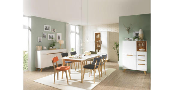 TV-ELEMENT 153/54,5/41 cm - Eichefarben/Weiß, Design, Holz/Holzwerkstoff (153/54,5/41cm) - Hom`in