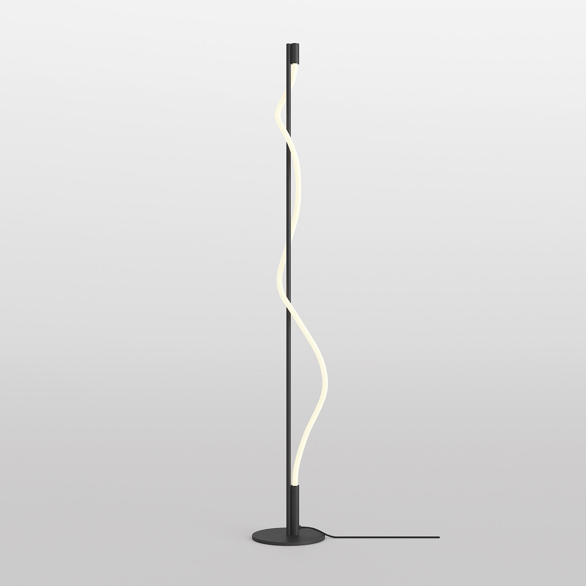 STEHLEUCHTE 22/150 cm    - Schwarz/Weiß, Trend, Metall (22/150cm) - MAYTONI