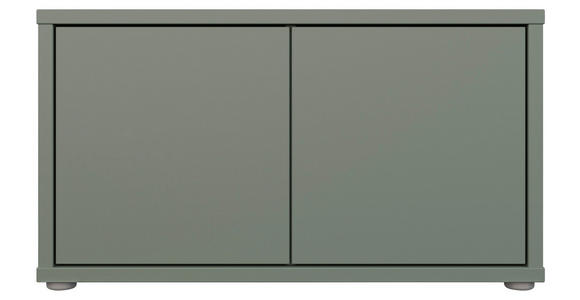 GARDEROBENBANK - Salbeigrün/Grau, MODERN, Kunststoff (74,5/41,5/34,9cm) - Carryhome