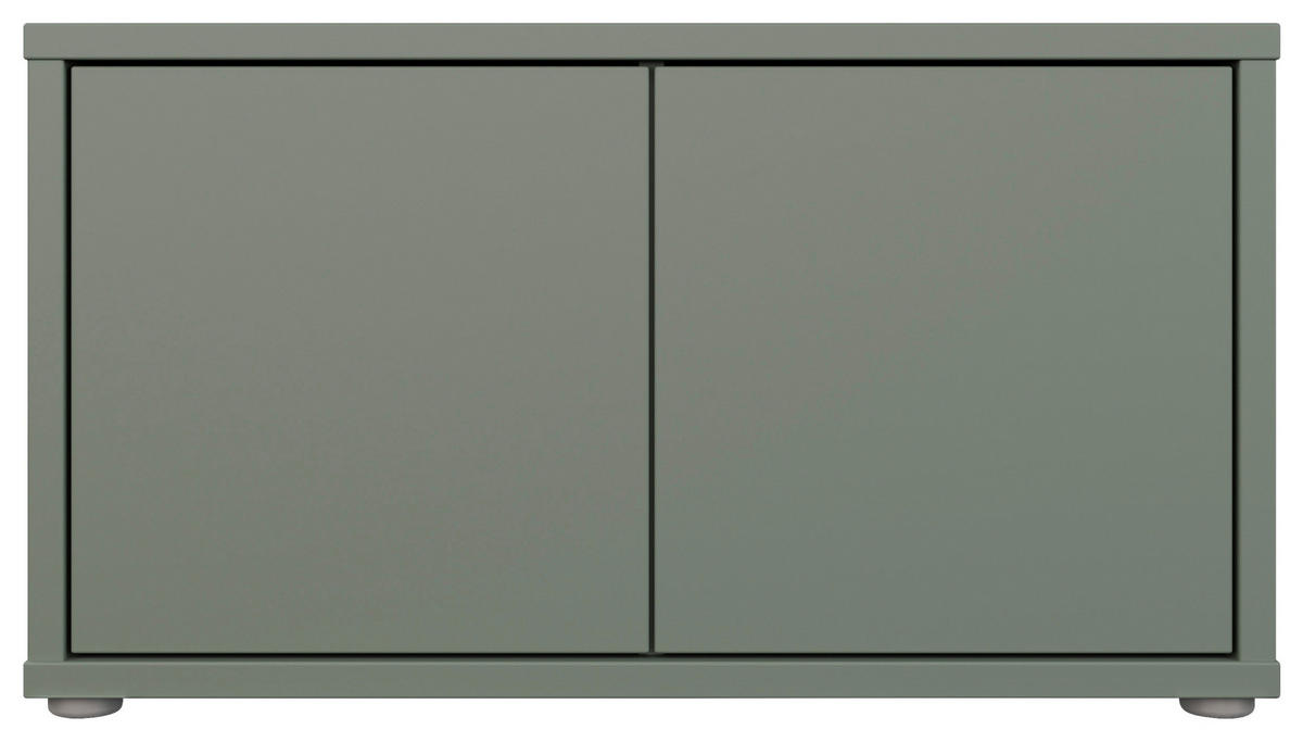 GARDEROBENBANK - Salbeigrün/Grau, MODERN, Kunststoff (74,5/41,5/34,9cm) - Carryhome