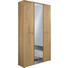 GARDEROBENSCHRANK - Edelstahlfarben/Eichefarben, Design, Holz/Metall (90/193/37cm) - Novel GARDEROBENSCHRANK - Edelstahlfarben/Eichefarben, Design, Holz/Metall (90/193/37cm) - Novel