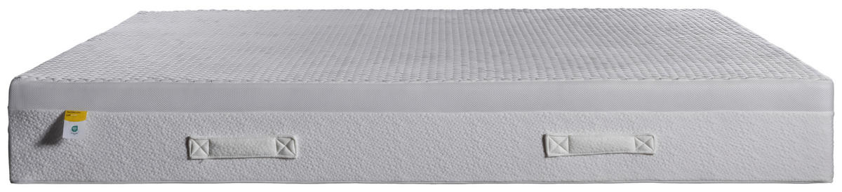 TASCHENFEDERKERNMATRATZE 120/200 cm, Höhe ca.: 25 cm, H3 = fest,  - Beige/Weiß, Basics, Textil (120/200cm) - Xora