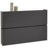 SCHUHKIPPER  in 140/93/22 cm  - Graphitfarben, Design, Holzwerkstoff (140/93/22cm) - Voleo