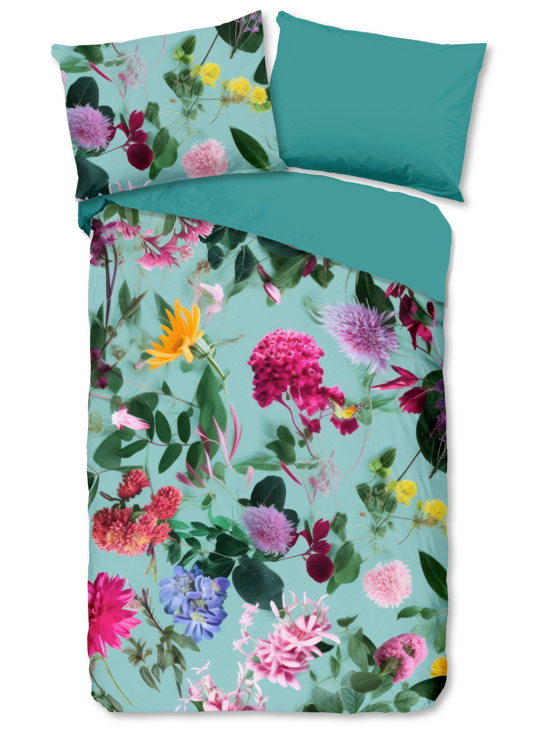 WENDEBETTWÄSCHE Good Morning Renforcé 140/200 cm  - Türkis, Design, Textil (140/200cm)