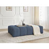 HOCKER EVEREST Flachgewebe Dunkelblau  - Schwarz/Dunkelblau, MODERN, Kunststoff/Textil (166/100/40cm)