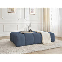 HOCKER EVEREST Flachgewebe Dunkelblau  - Schwarz/Dunkelblau, MODERN, Kunststoff/Textil (166/100/40cm)
