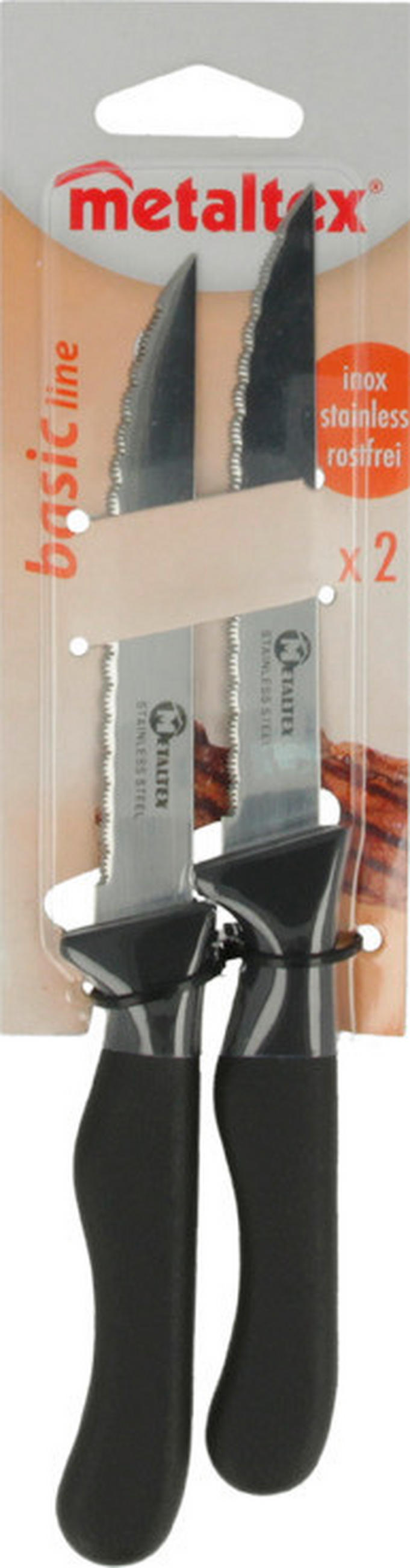 STEAKVÁGÓ KÉSKÉSZLET - műanyag/fém (6.8/25.2/1.6cm) - Metaltex