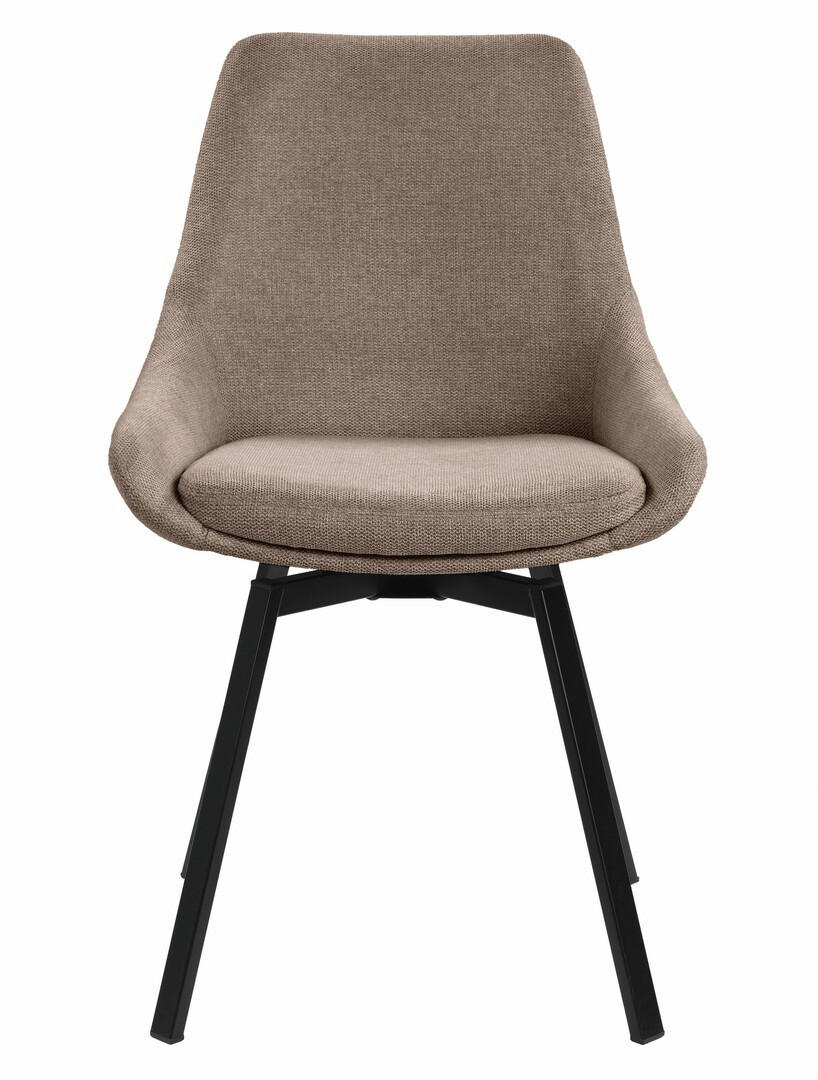 STOL stål  - brun/svart, Design, metall/textil (56/83,5/49cm) - Best Price