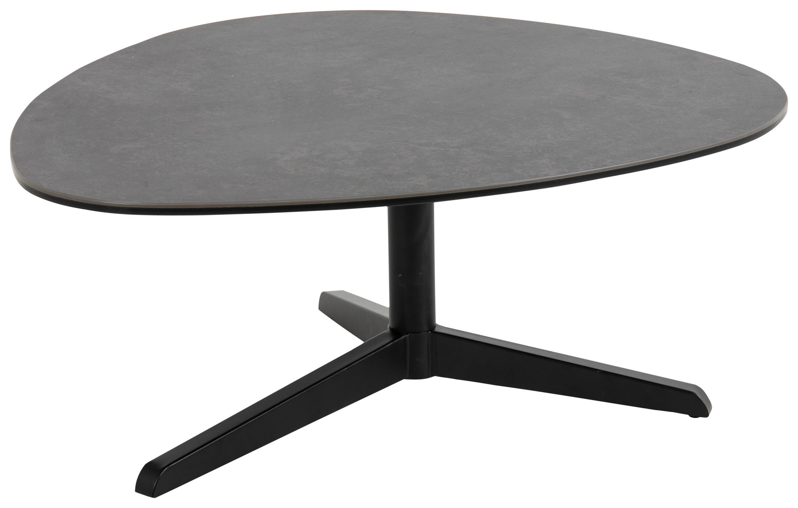 SOFFBORD i glas 84/77/34 cm  - svart, Design, metall/glas (84/77/34cm) - MID.YOU