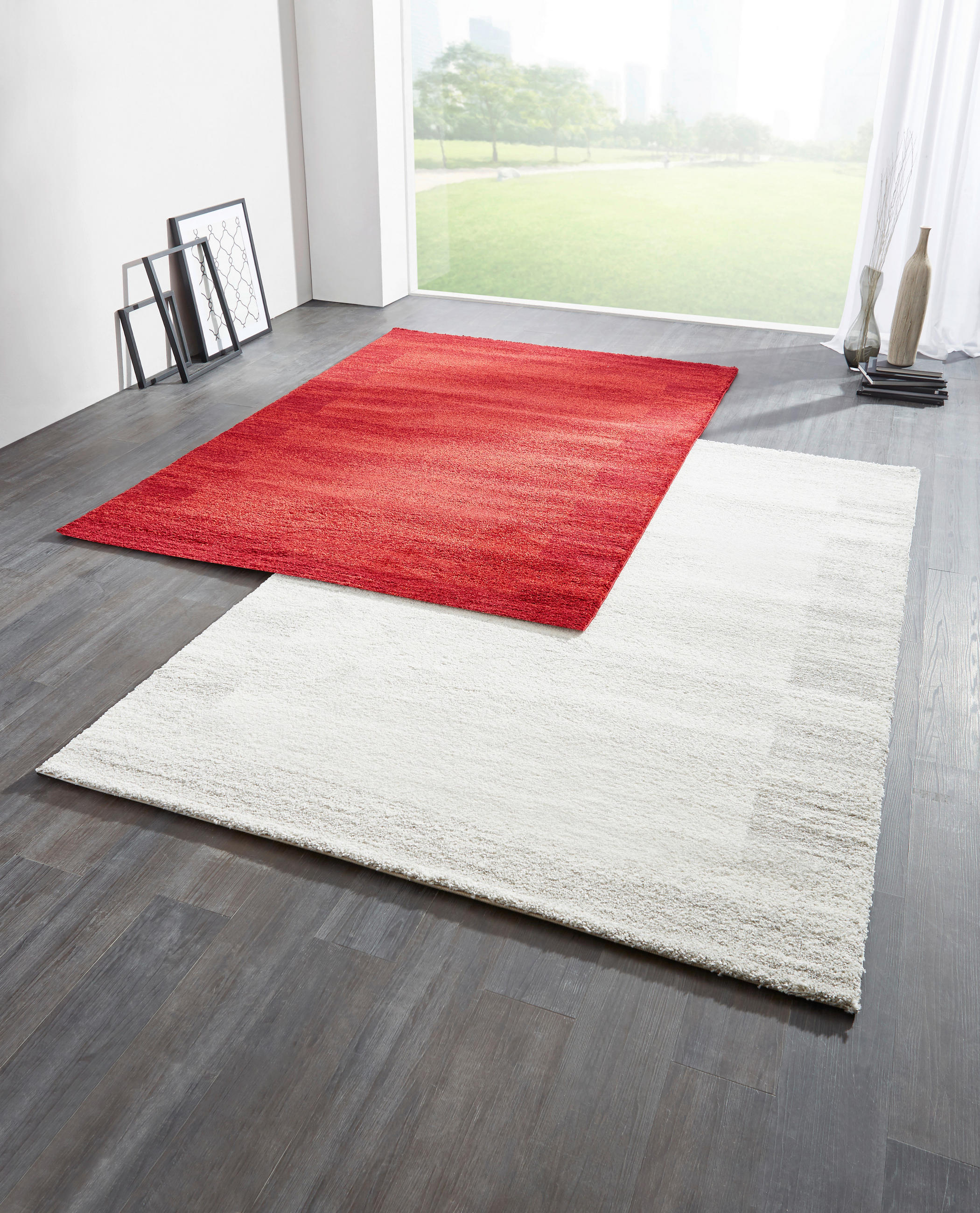 WEBTEPPICH 120/170 cm  - Silberfarben/Creme, Basics, Textil (120/170cm) - Novel