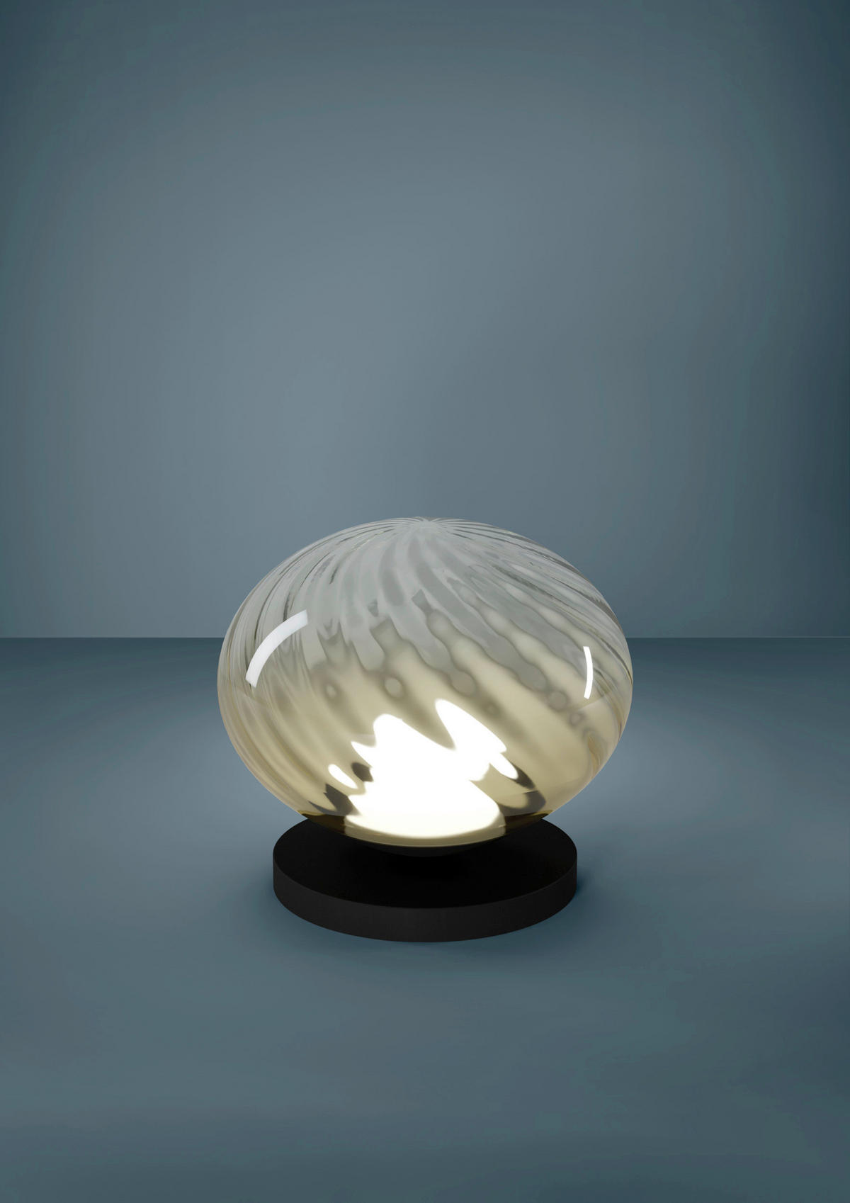 LED-TISCHLEUCHTE - Senfgelb/Schwarz, Basics, Glas/Metall (24/22cm) - Eglo