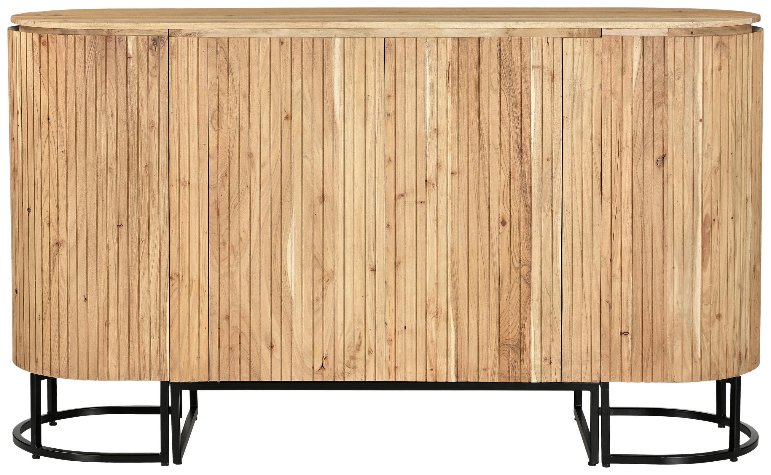 KÜCHENINSEL 180/105/50 cm  in Naturfarben  - Naturfarben, Design, Holz/Metall (180/105/50cm) - Livetastic