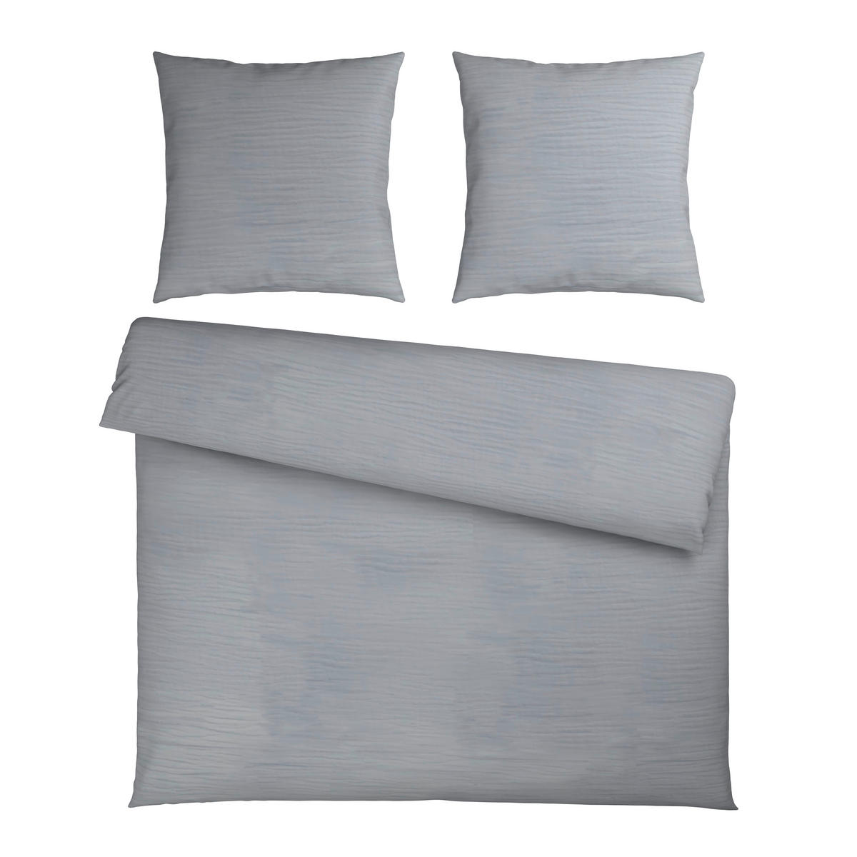 BETTWÄSCHE Musselin 200/200 cm  - Silberfarben, Textil (200/200cm) - Novel