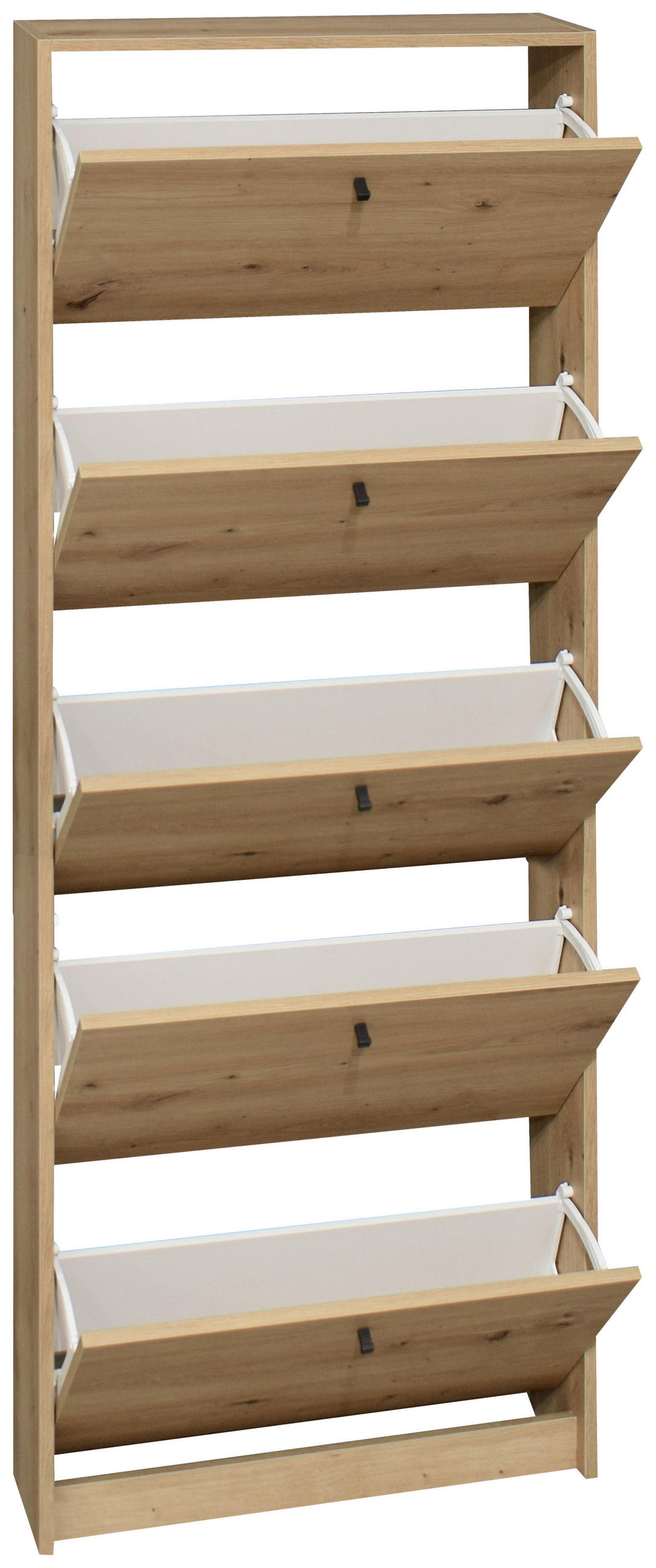 VYKLÁPĚCÍ BOTNÍK, barvy dubu, 60/168/16 cm - černá/barvy dubu, Design, kov/kompozitní dřevo (60/168/16cm) - Xora
