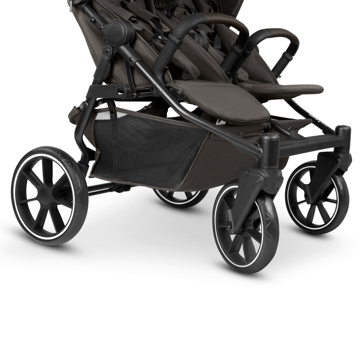 GESCHWISTERWAGEN Bayamo  - Dunkelbraun/Schwarz, Basics, Textil/Metall (105,5/76,5/105cm) - ABC Design