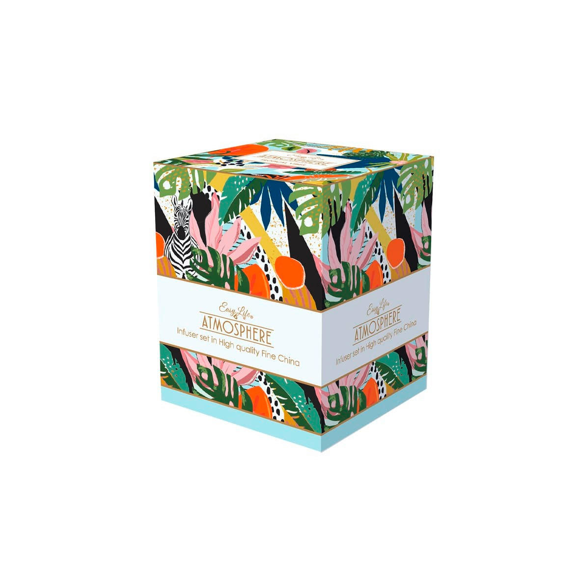 ŠALICA ZA ČAJ   350 ml  TROPICAL VIBES   - višebojno, Basics, keramika (350ml)