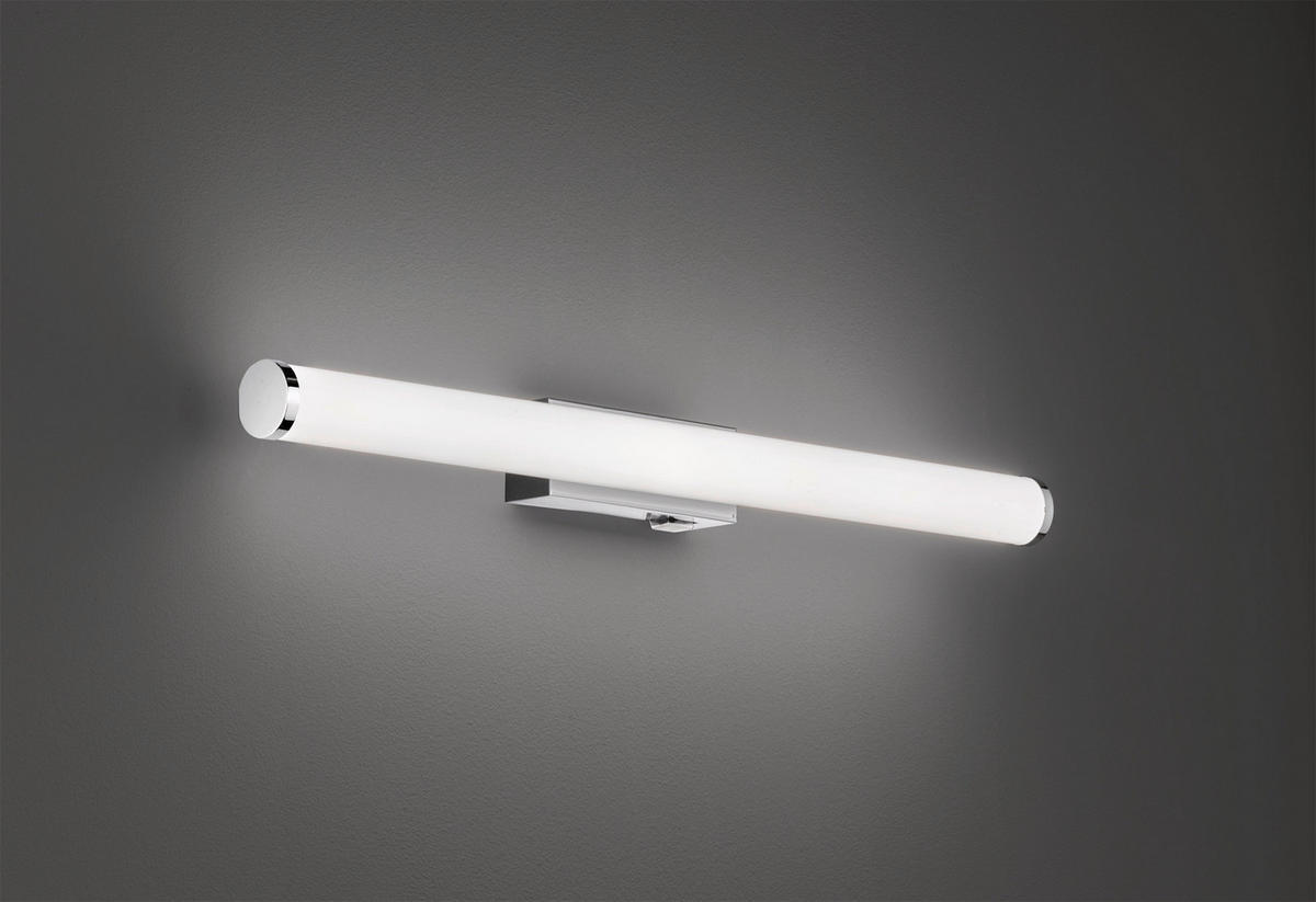 APLICĂ DE PERETE PENTRU BAIE - alb/culoare crom, Basics, plastic/metal (60/5,5cm) - Trio Leuchten