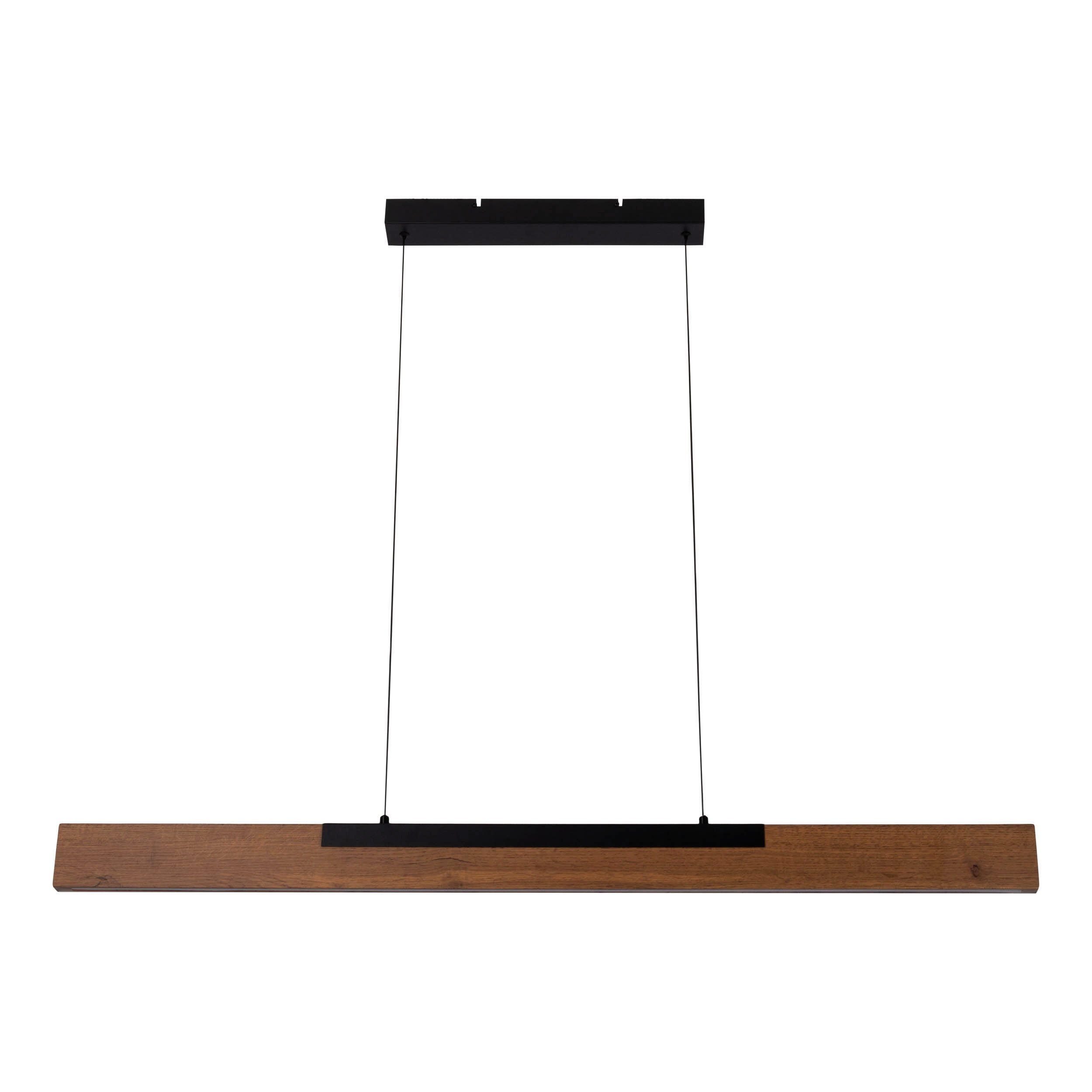 LED-PENDELLEUCHTE 122.2/6/150 cm  - Eichefarben/Schwarz, Natur, Metall (122.2/6/150cm) - Näve