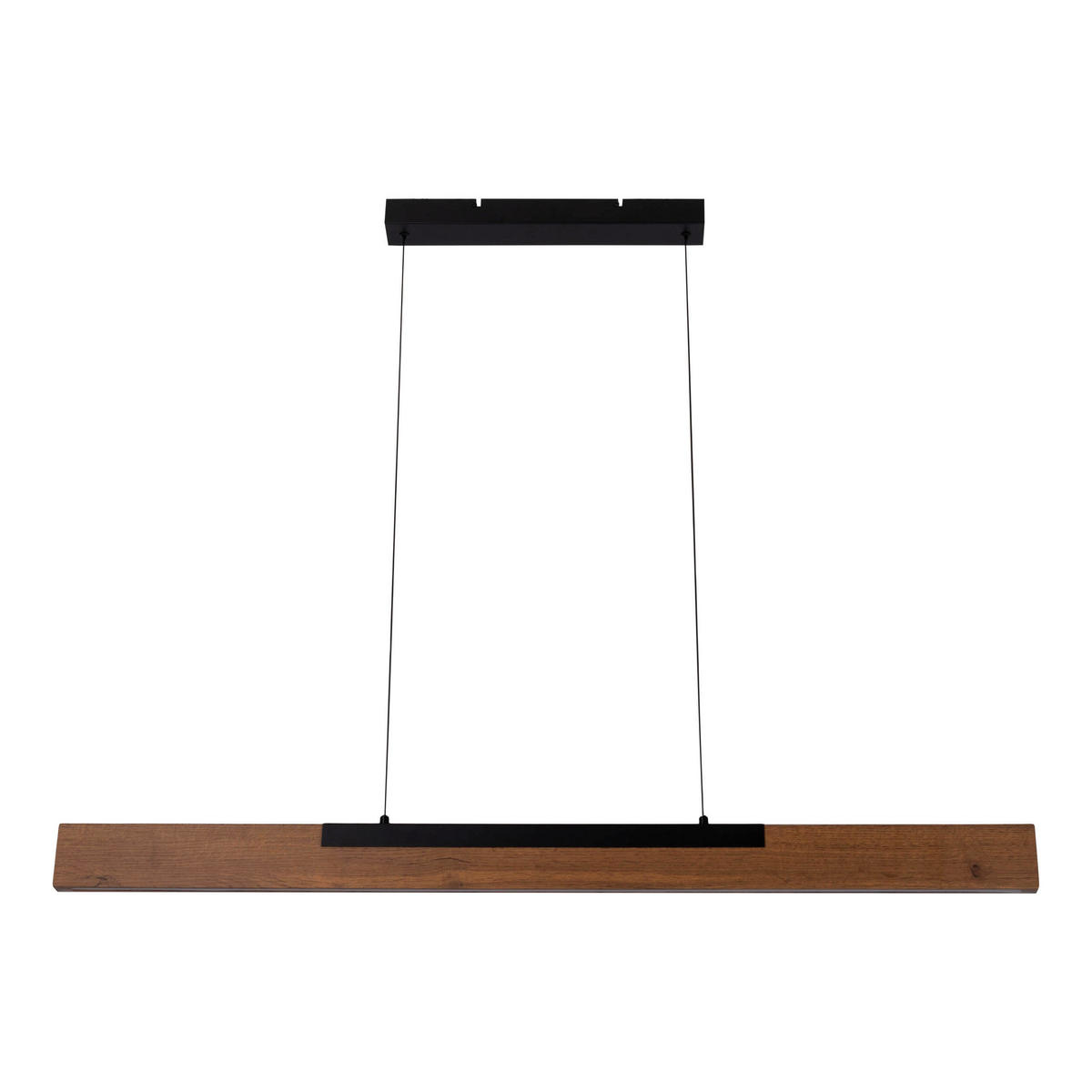 LED-PENDELLEUCHTE WILMA 122.2/6/150 cm   - Eichefarben/Schwarz, Natur, Metall (122.2/6/150cm) - Näve