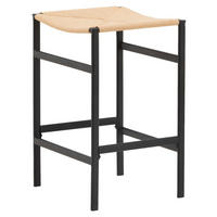 BARPALL SET i svart, beige  - beige/svart, Design, metall/trä (45/66/40cm) - Livetastic