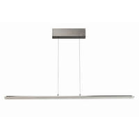 LED-HÄNGELEUCHTE Torvi 135/9/150 cm   - Nickelfarben, Design, Glas/Metall (135/9/150cm) - Fischer & Honsel