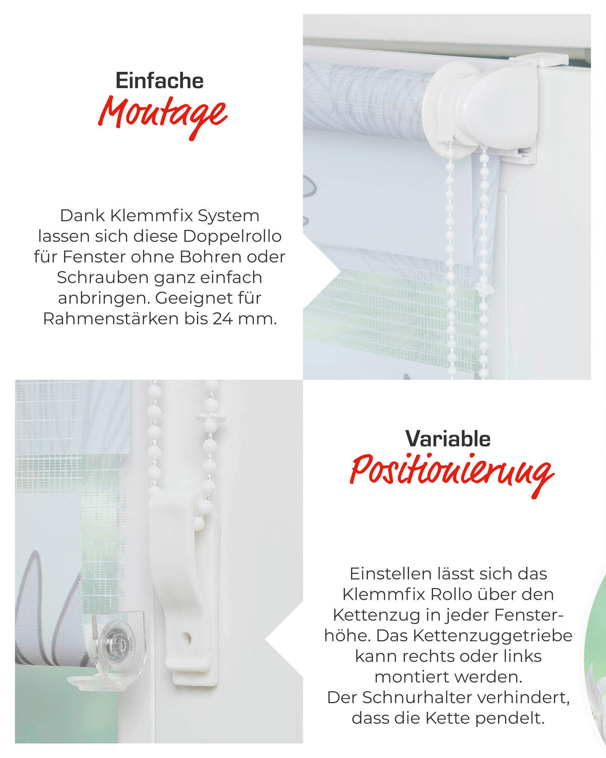 DOPPELROLLO  blickdicht  75/150 cm    - Weiß, Basics, Textil (75/150cm) - Schwöller