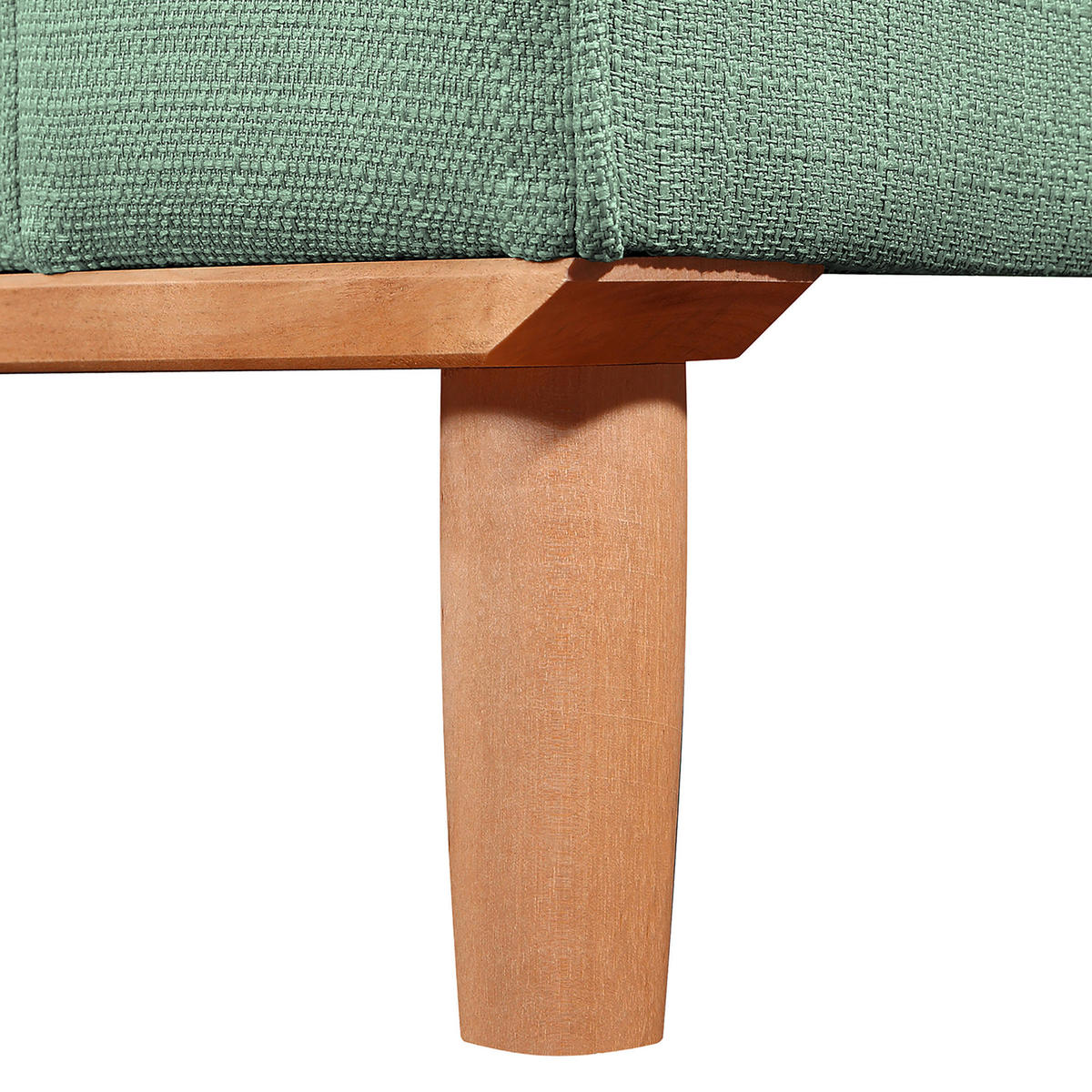 ECKSOFA Beata Mintgrün Mikrofaser  - Wengefarben/Mintgrün, Design, Holz/Textil (150/230cm) - Livetastic
