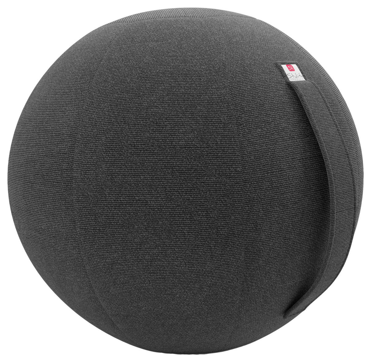 SITZBALL - Grau, Design, Textil (65cm) - Stylife