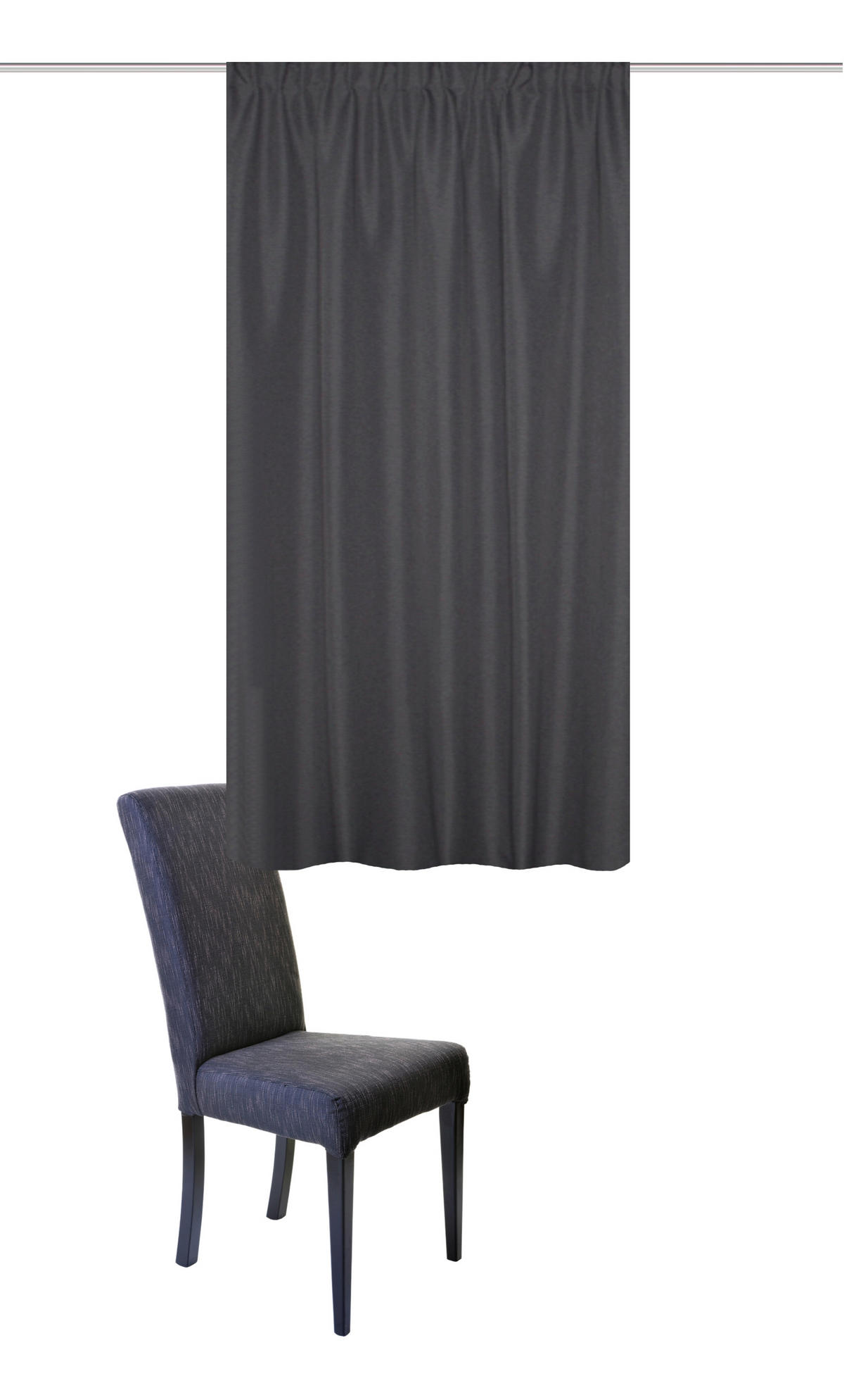WÄRMESCHUTZVORHANG ESKIMO blickdicht 135/145 cm   - Grau, Basics, Textil (135/145cm)