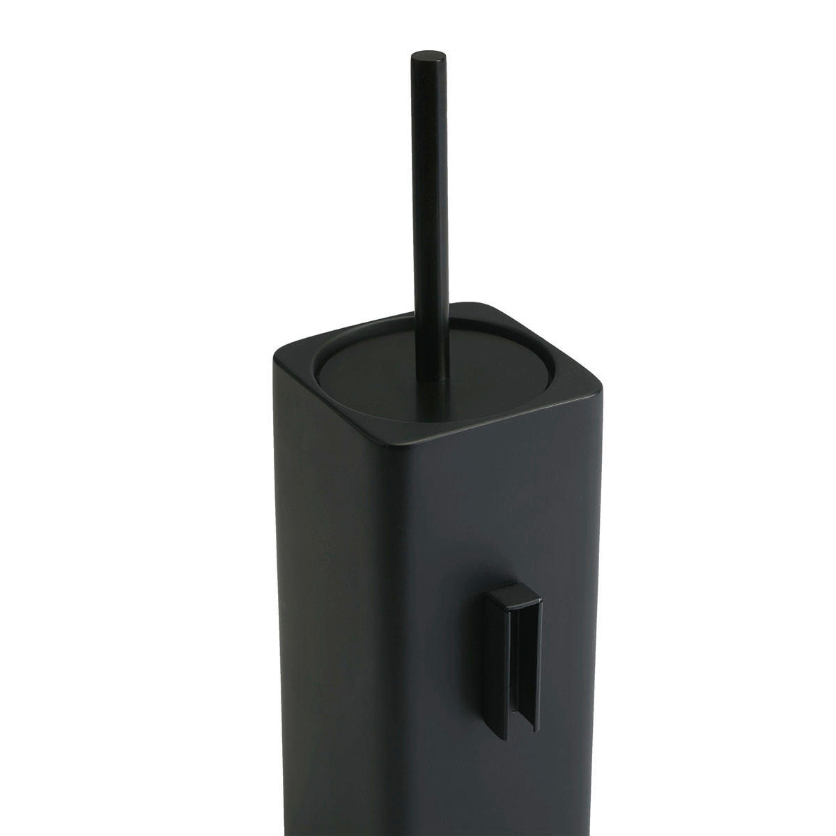 WC-BÜRSTENHALTER - Schwarz, Basics, Stein (9.7/11.3/38.4cm) - Aquanova