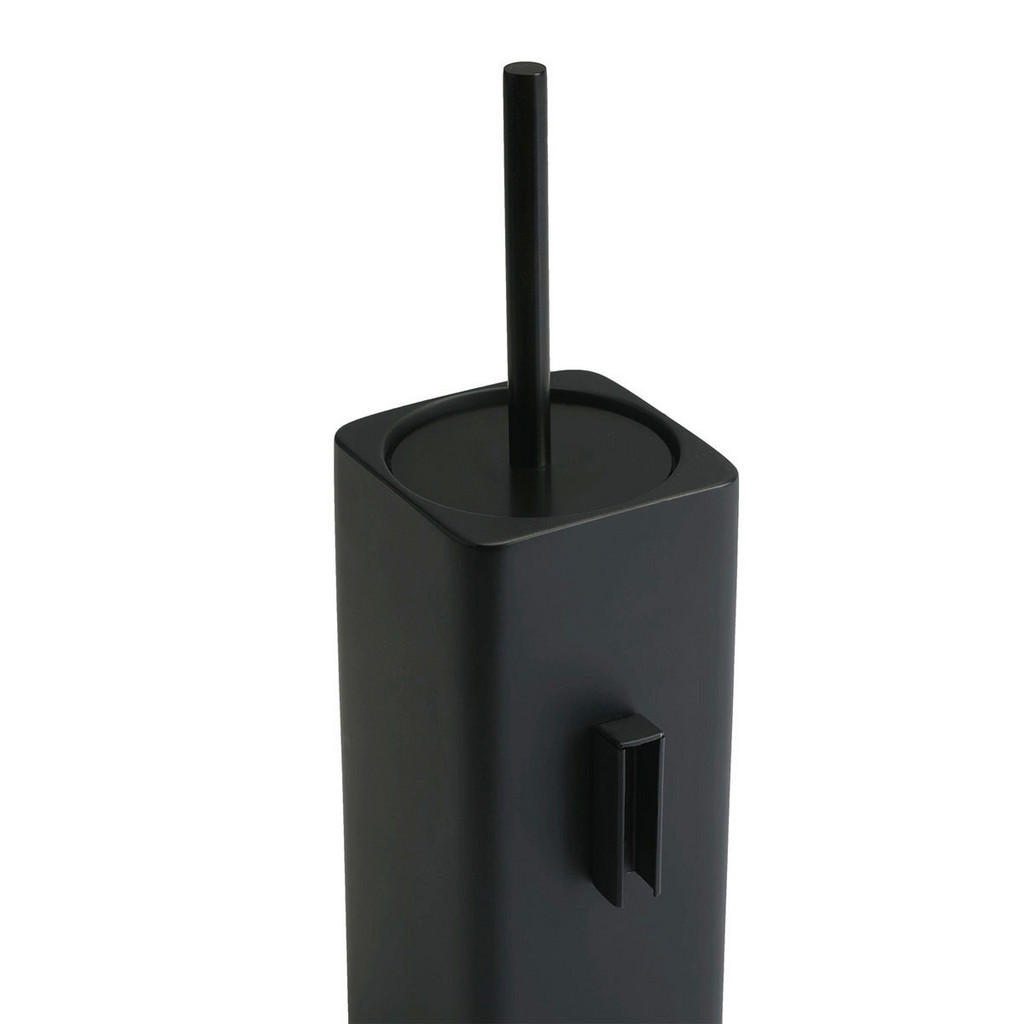 Thumbnail - Aquanova Wc-Bürstenhalter Khana, Schwarz, Stein, 11.3x38.4x9.7 cm, mit Einsatz, Badezimmer, WC Ausstattung, WC Bürstenga...