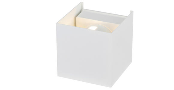 LED-WANDLEUCHTE 10/10/10 cm   - Weiß, Basics, Kunststoff/Metall (10/10/10cm) - Novel