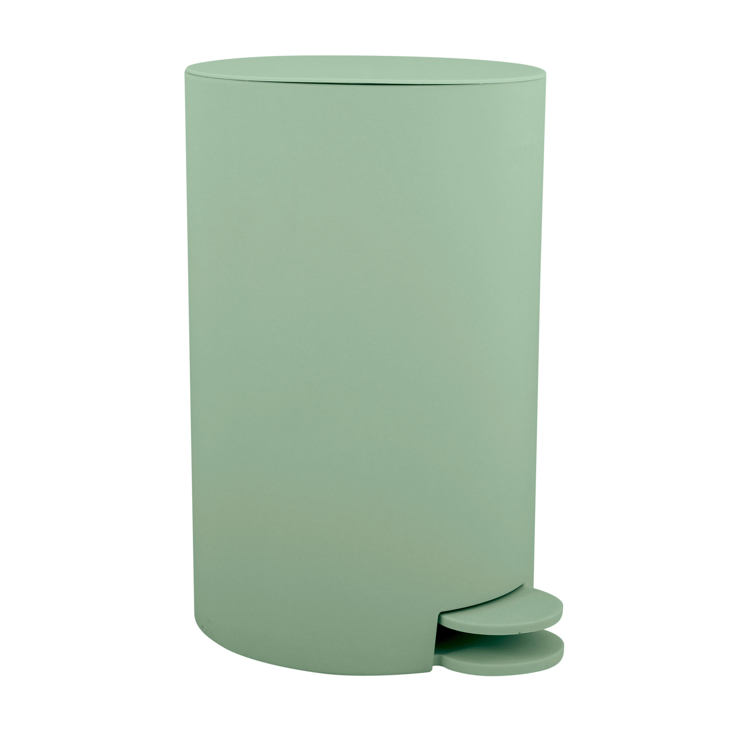 TRETEIMER OSAKI 3 L  - Salbeigrün/Schwarz, Basics, Kunststoff (15,5/27/14,5cm) - MSV