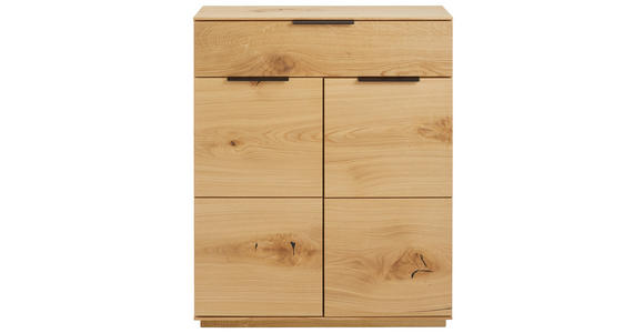 GARDEROBE 6-teilig  in 270/202/38 cm  - Eichefarben/Anthrazit, Natur, Holz/Textil (270/202/38cm) - Linea Natura