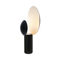 TISCHLEUCHTE Caché 30/49 cm   - Schwarz/Weiß, Design, Stein/Metall (30/49cm) - Nordlux