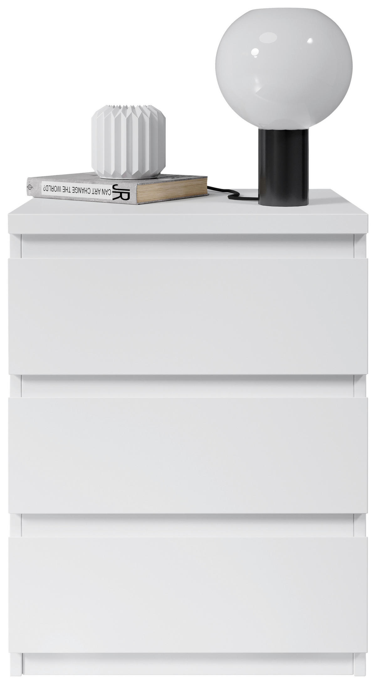 NACHTSCHRANK 45/61,4/38 cm  - Weiß, Basics (45/61,4/38cm) - MID.YOU