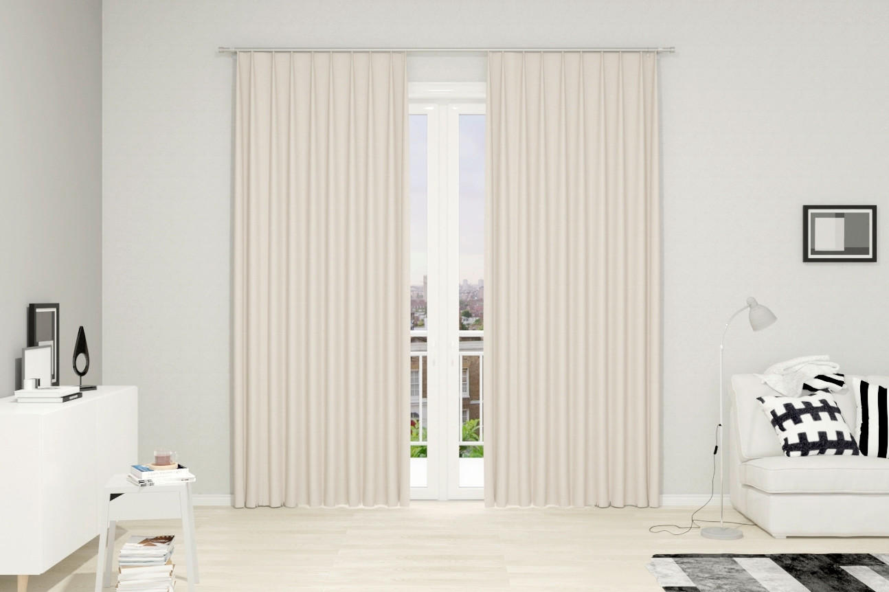 VERDUNKELUNGSVORHANG Verdunkelung  - Weiss, Basics, Textil (140/260cm)