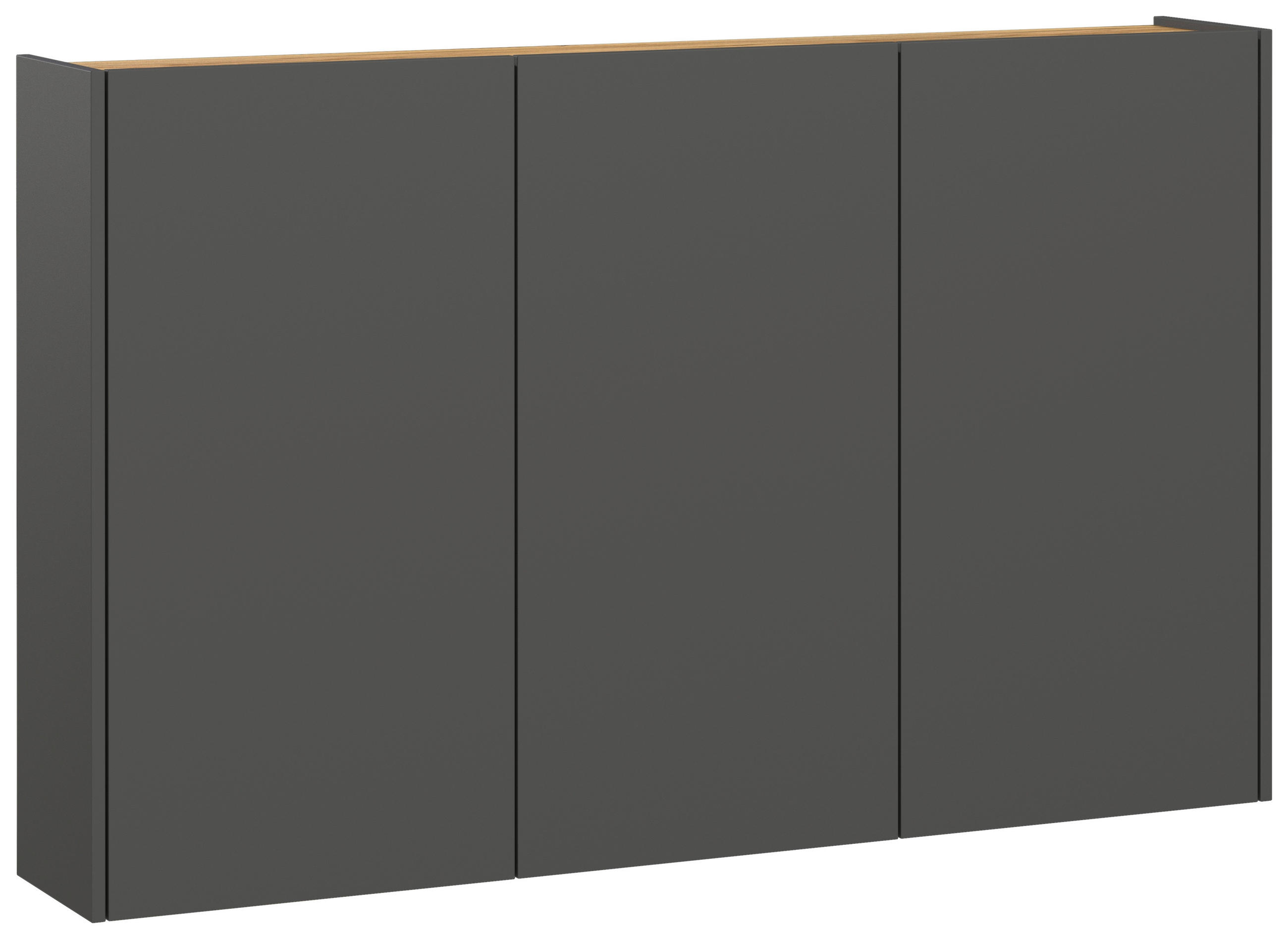 HÄNGESCHUHSCHRANK Graphitfarben, Eichefarben  - Eichefarben/Graphitfarben, Design, Holzwerkstoff (138/87/25cm)
