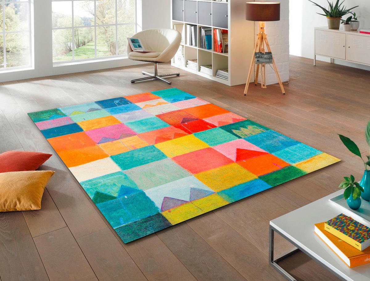 FLACHWEBETEPPICH 170/240 cm Sonnenstadt Multicolor  - Multicolor, KONVENTIONELL, Kunststoff/Textil (170/240cm) - wash+dry