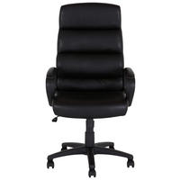 VRTLJIVI STOL tekstil, umetna masa, kovina črna  - črna, Moderno, kovina/umetna masa (61/105-113/66cm) - MID.YOU