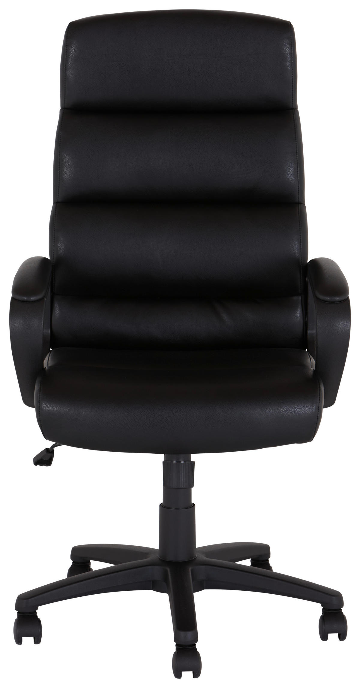 VRTLJIVI STOL tekstil, umetna masa, kovina črna  - črna, Moderno, kovina/umetna masa (61/105-113/66cm) - MID.YOU